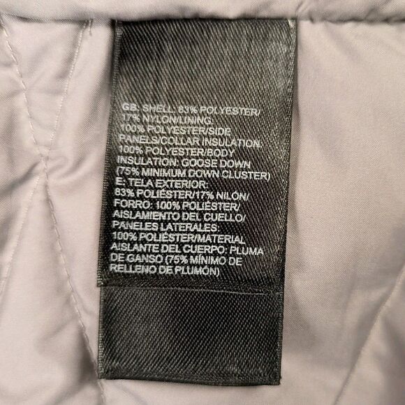 The North‎ Face Womens S Aconcagua 550 Down Puffer Vest Silver Gray Jacket Hike - Picture 8 of 13